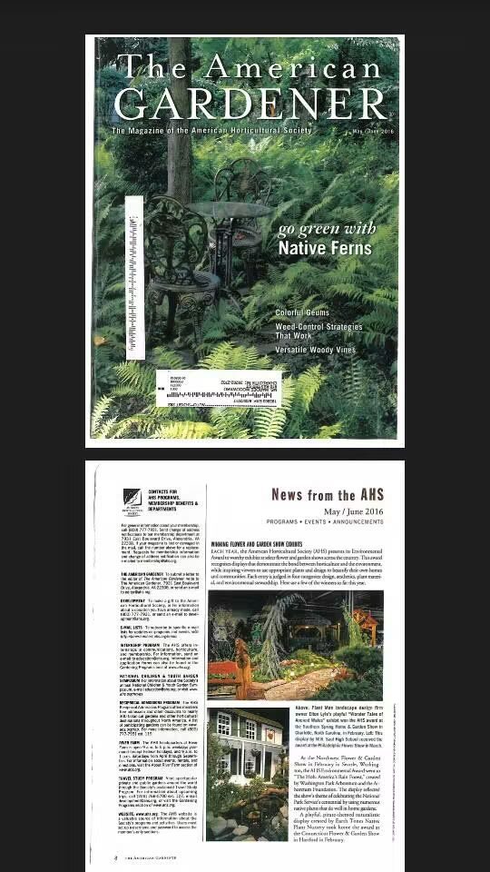 Cover of The American Gardener magazine, May/June 2016 issue